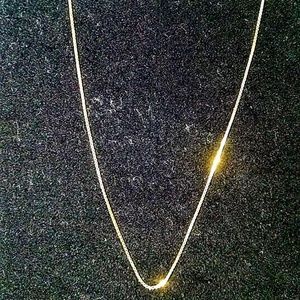 Gold box necklace